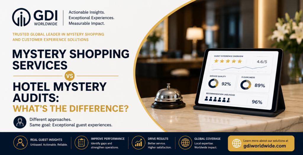 Mystery Shopping Services vs Hotel Mystery Audits